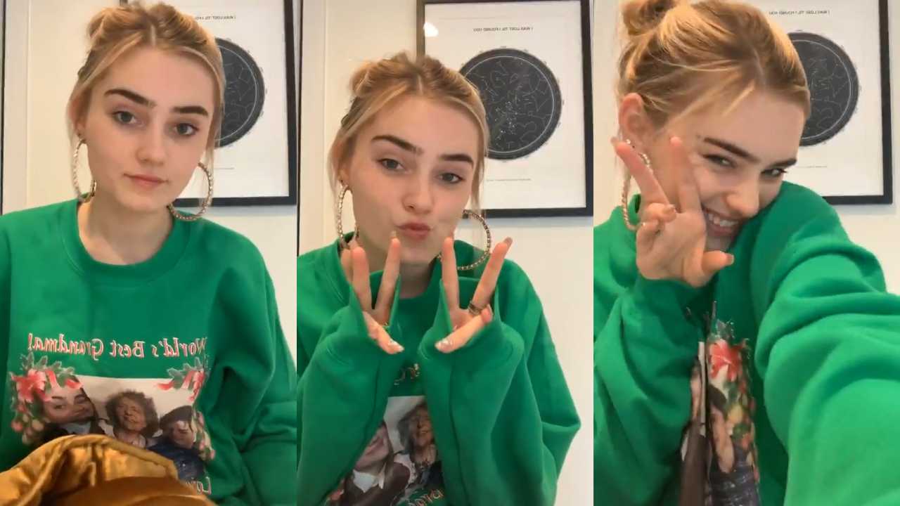 Meg Donnelly's Instagram Live Stream from December 11th 2019.
