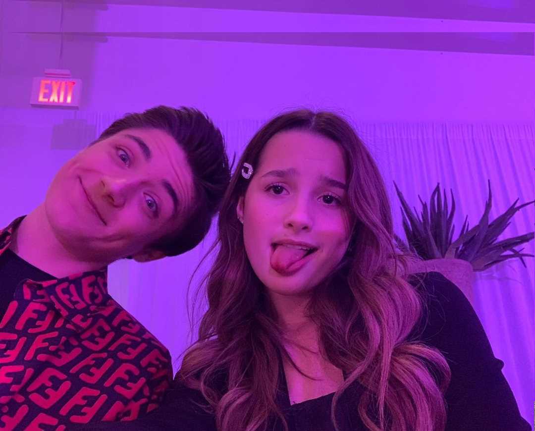Asher Angel's Instagram Live Stream with Girlfriend Annie LeBlanc from January 11th 2020.