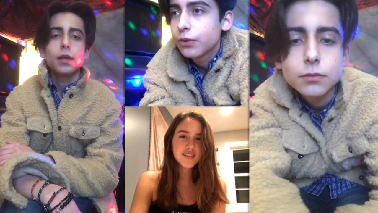 Aidan Gallagher's Instagram Live Stream from March 24th 2020.