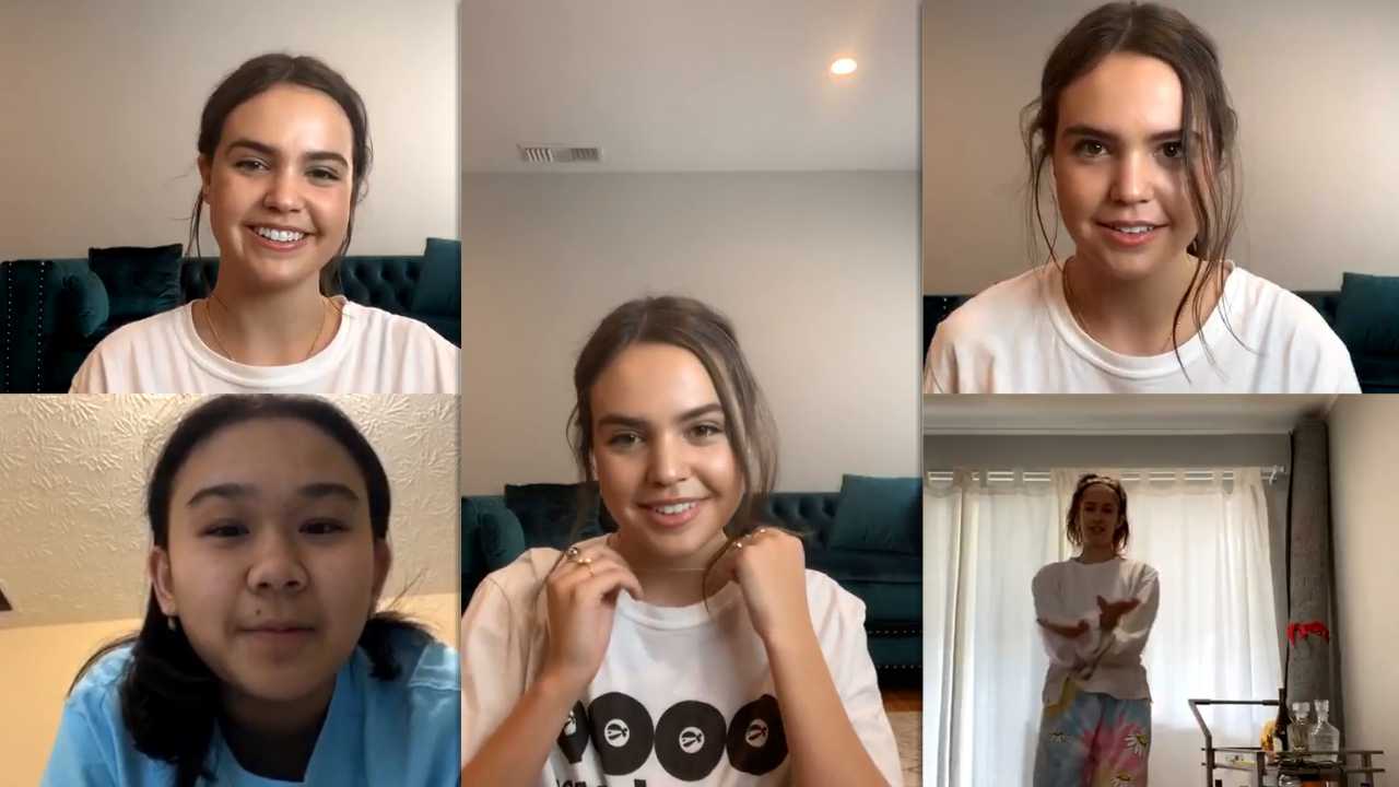 Bailee Madison's Instagram Live Stream from March 31th 2020.