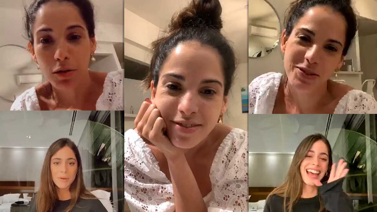 Candelaria Molfese's Instagram Live Stream with Martina "TINI" Stoessel from March 21th 2020.