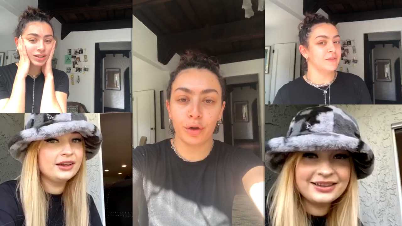 Charli XCX's Instagram Live Stream from March 21th 2020.