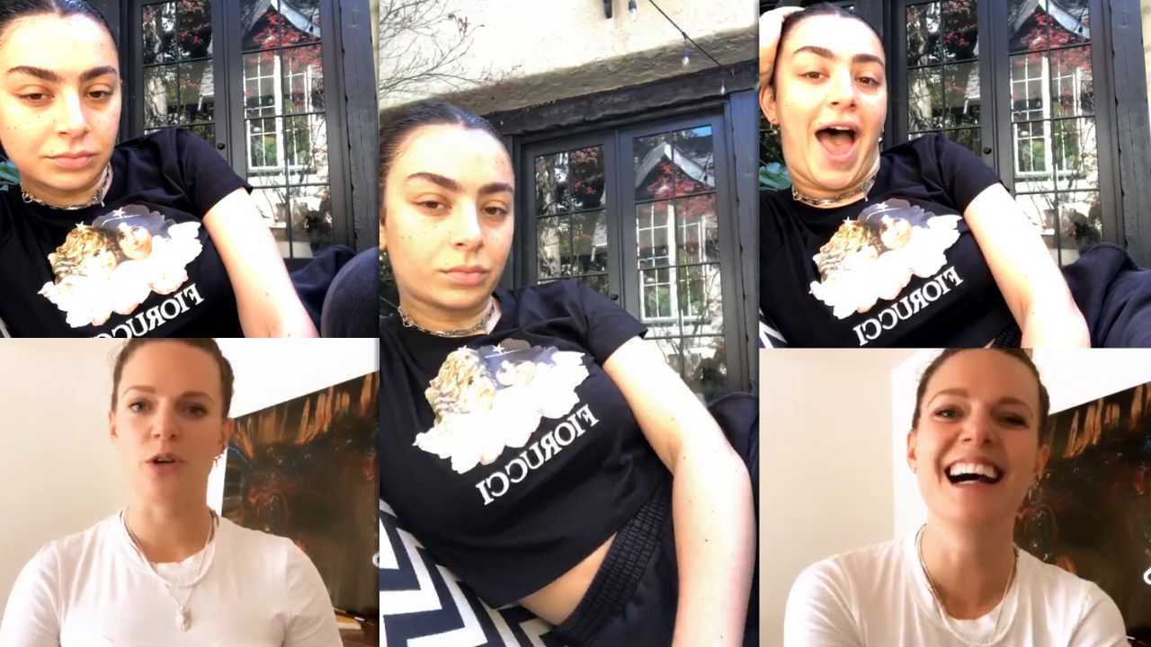 Charli XCX's Instagram Live Stream from March 30th 2020.