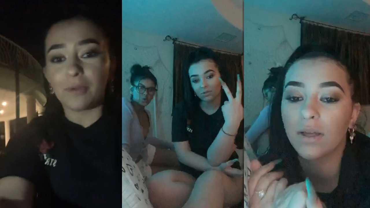 Danielle Cohn's Instagram Live Stream from March 28th 2020.