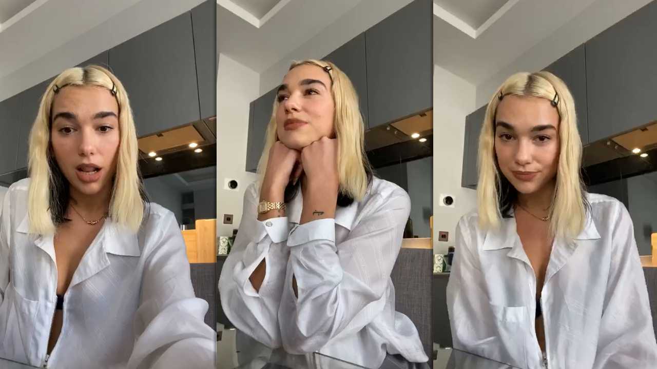 Dua Lipa's Instagram Live Stream from March 23th 2020.