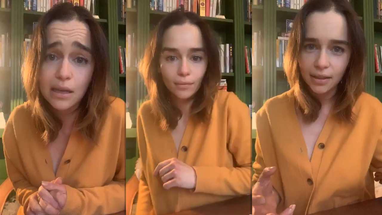 Emilia Clarke's Instagram Live Stream from March 25th 2020.