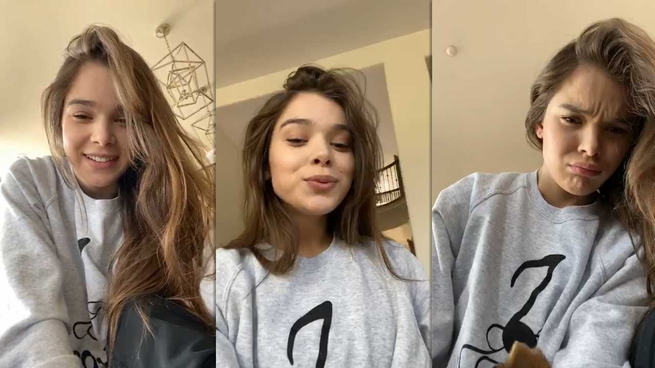 Hailee Steinfeld's Instagram Live Stream from March 19th 2020.