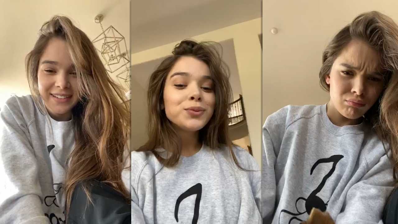 Hailee Steinfeld Instagram Live Stream 19 March 2020 IG LIVE's TV