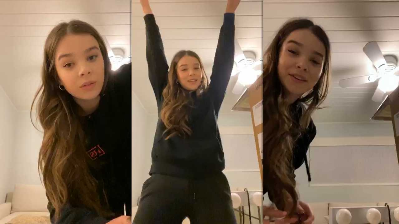 Hailee Steinfeld's Instagram Live Stream from March 23th 2020.