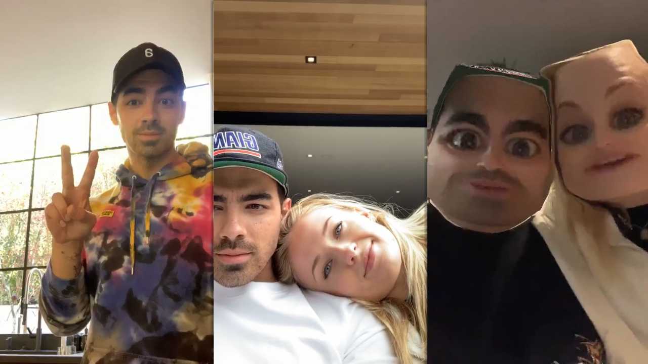 Joe Jonas' Instagram Live Stream with Sophie Turner from March 22th 2020.