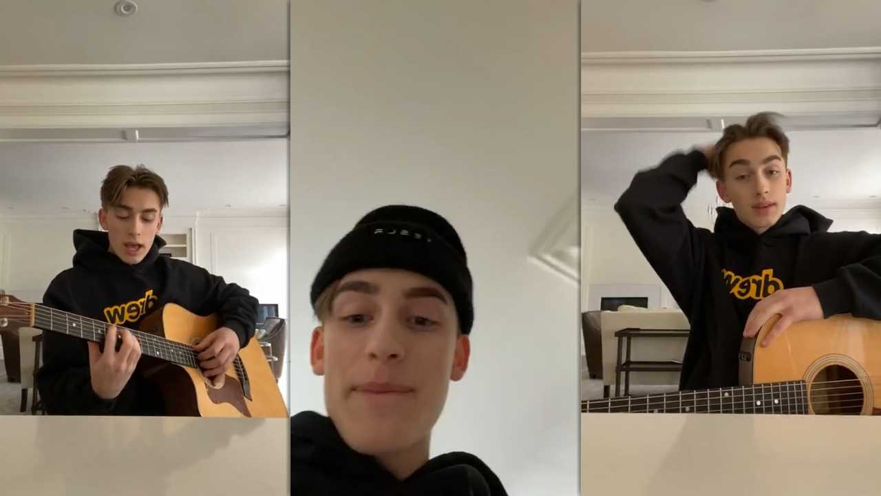 Johnny Orlando's Instagram Live Stream from March 17th 2020.