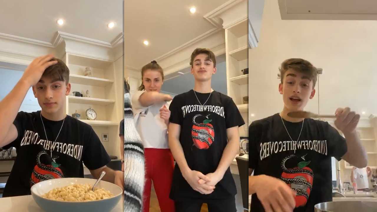 Johnny Orlando's Instagram Live Stream from March 20th 2020.