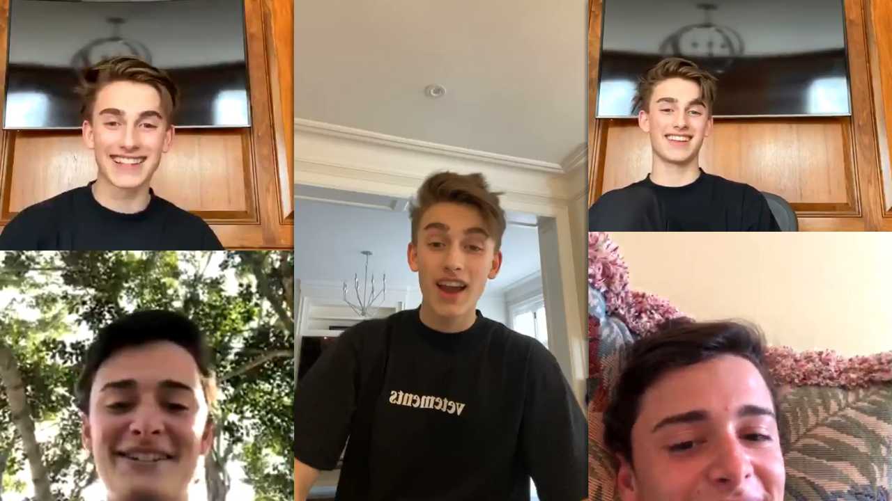 Johnny Orlando's Instagram Live Stream with Noah Schnapp from March 24th 2020.