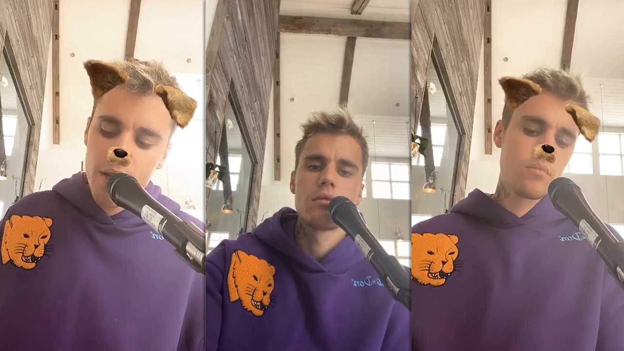 Justin Bieber's Instagram Live Stream from March 23th 2020.