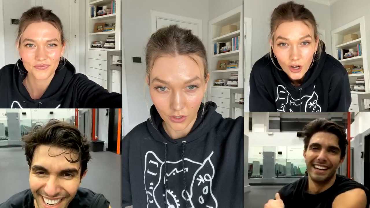 Karlie Kloss Instagram Live Stream from March 30th 2020.