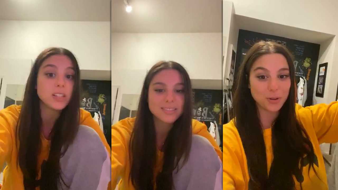 Kira Kosarin's Instagram Live Stream from March 22th 2020.