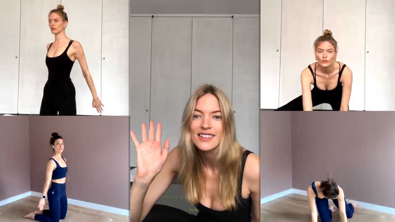Martha Hunt's Instagram Live Stream from March 30th 2020.