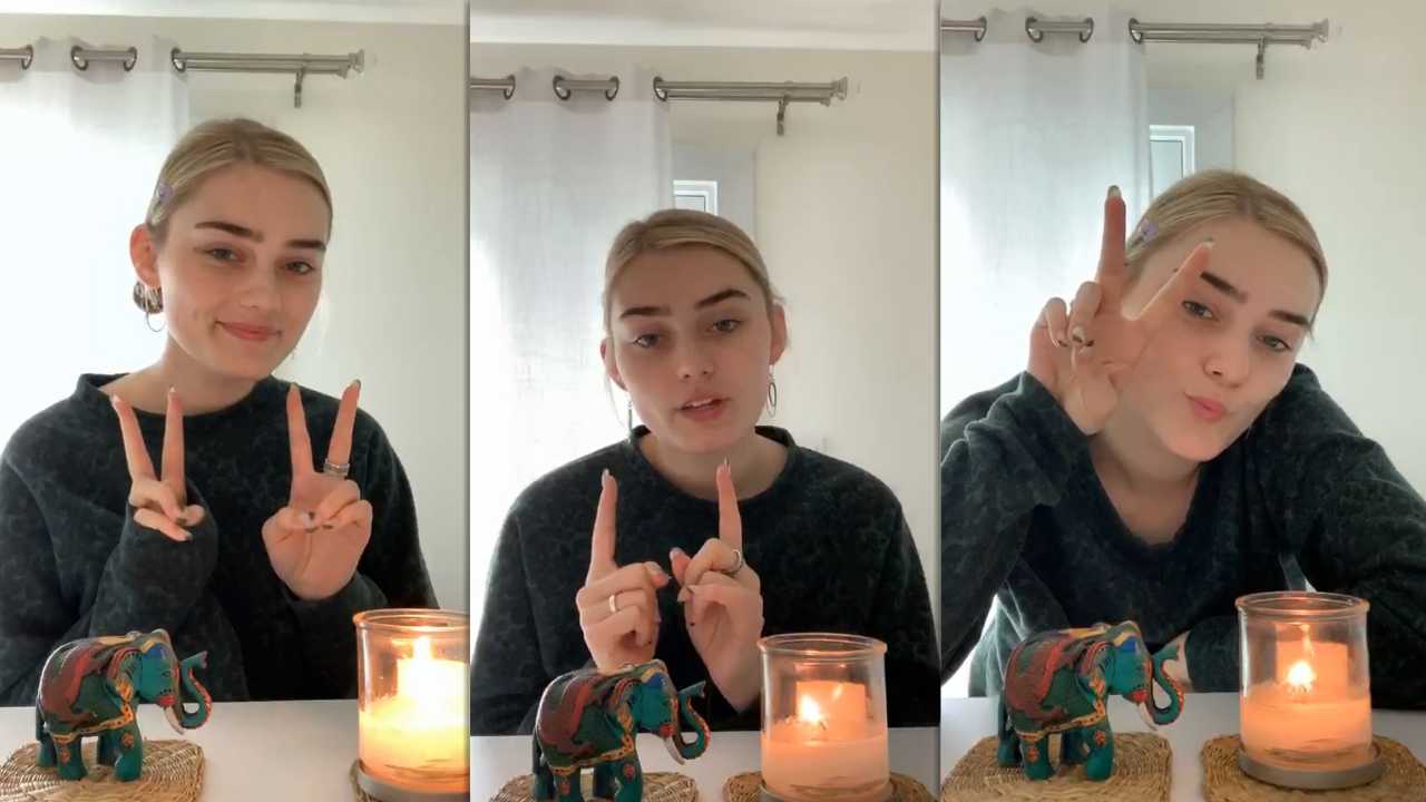 Meg Donnelly's Instagram Live Stream from March 20th 2020.