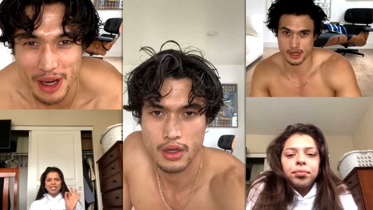 Charles Melton's Instagram Live Stream from March 25th 2020.