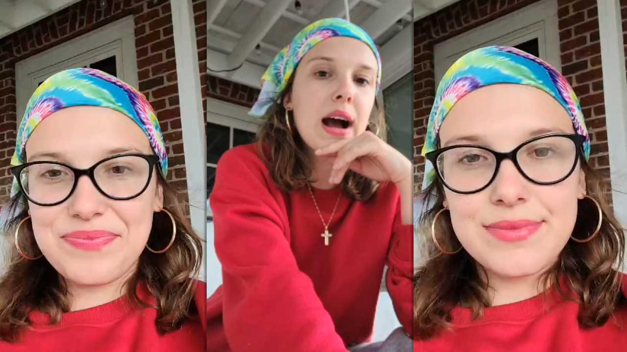 Millie Bobby Brown's Instagram Live Stream from March 20th 2020.