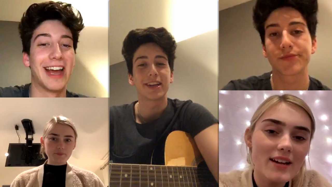 Milo Manheim's Instagram Live Stream with Meg Donnelly from March 22th 2020.