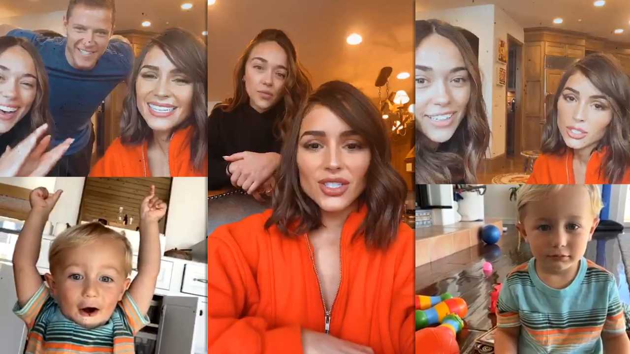Olivia Culpo's Instagram Live Stream with her sister Sophia Culpo from March 23th 2020.
