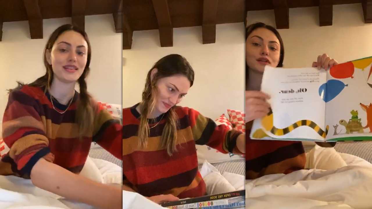 Phoebe Tonkin's Instagram Live Stream from March 19th 2020.