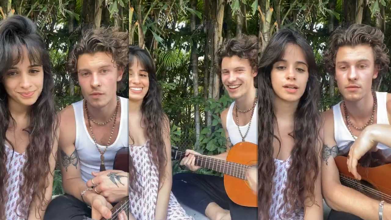 Shawn Mendes's Instagram Live Stream with Camila Cabello from March 20th 2020.