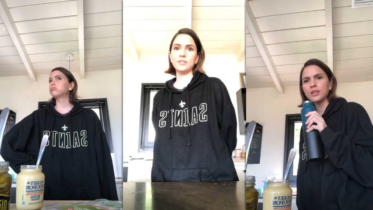 Shelley Hennig's Instagram Live Stream from March 18th 2020.
