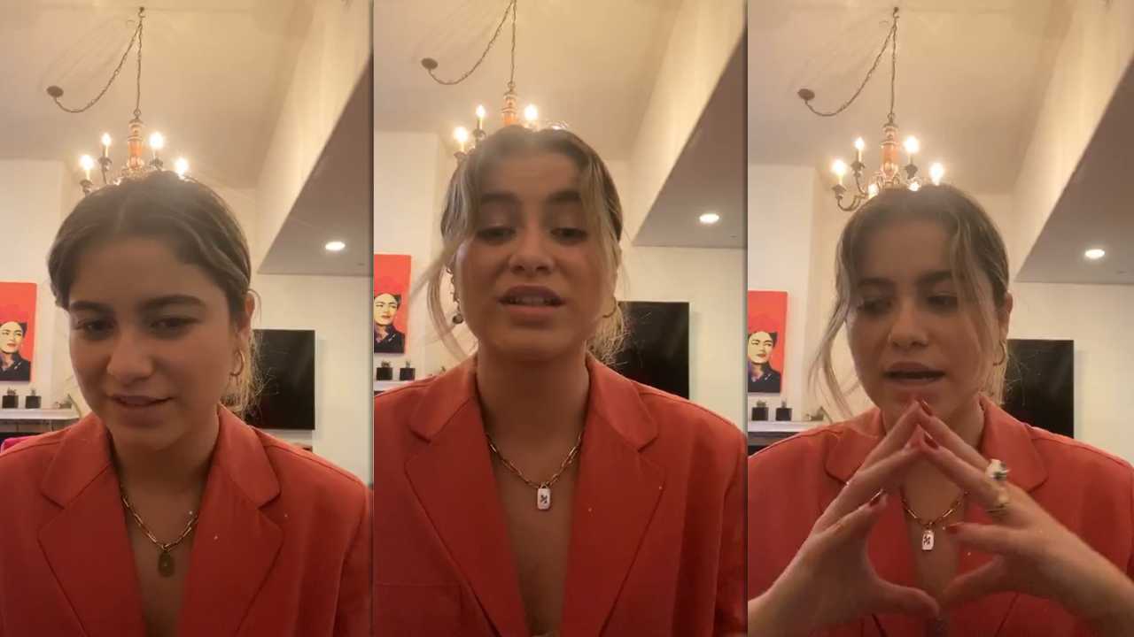 Sofia Reyes Instagram Live Stream from March 20th 2020.