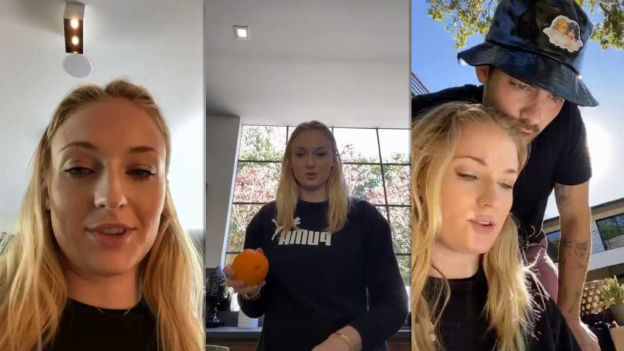 Sophie Turner's Instagram Live Stream with Joe Jonas from March 24th 2020.