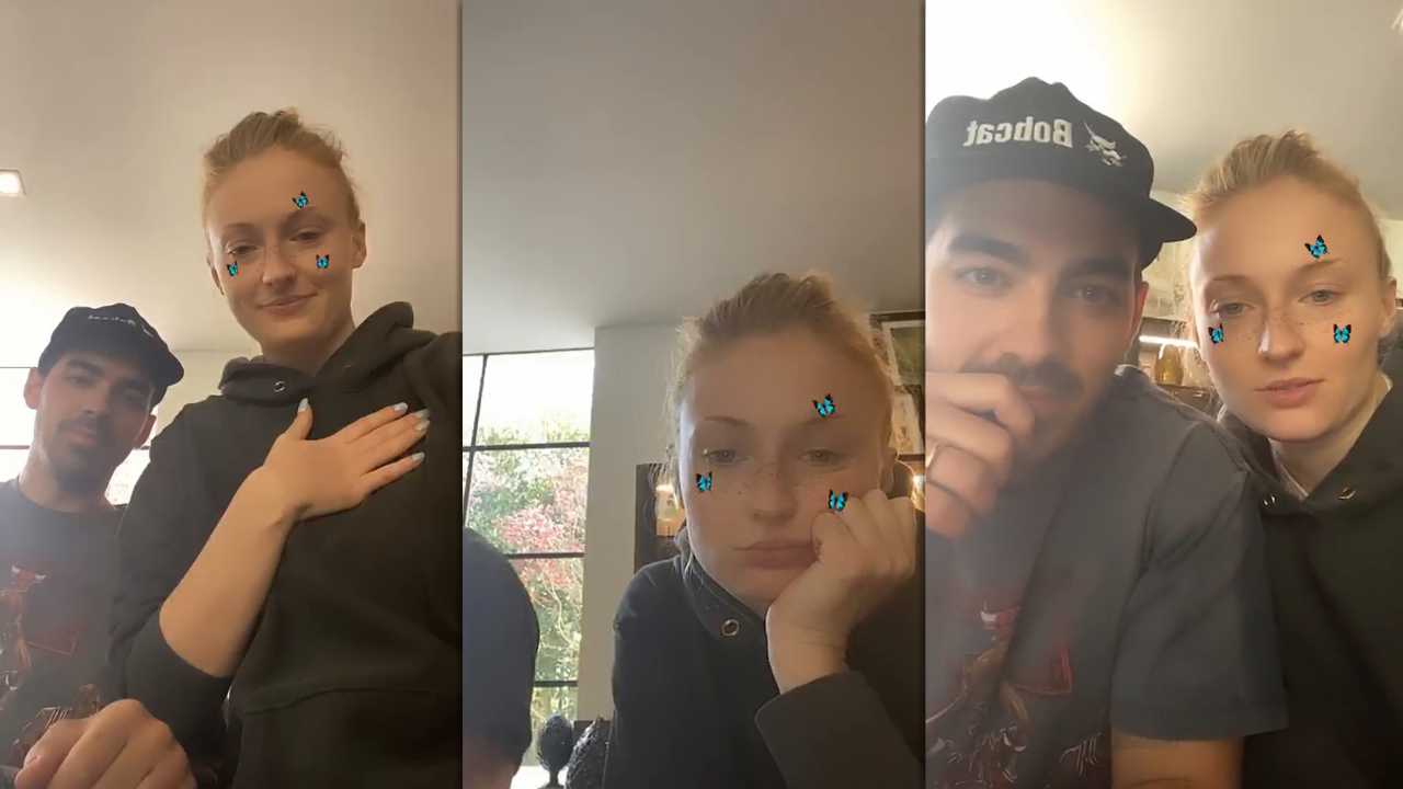 Sophie Turner's Instagram Live Stream with Joe Jonas from March 26th 2020.