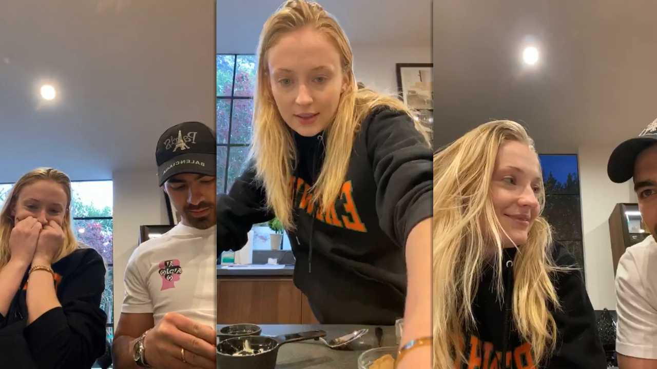 Sophie Turner's Instagram Live Stream with Joe Jonas from March 29th 2020.