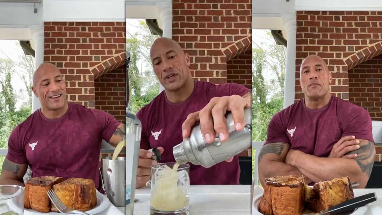 Dwayne "TheRock" Johnson Instagram Live Stream from March 29th 2020.
