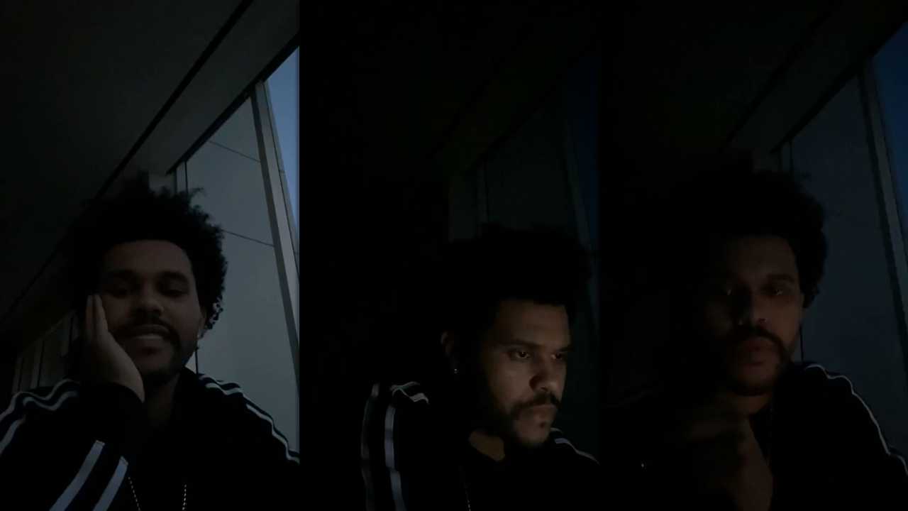 The Weeknd's Instagram Live Stream from March 27th 2020.