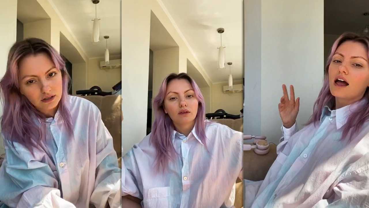 Alexandra Stan's Instagram Live Stream from April 16th 2020.