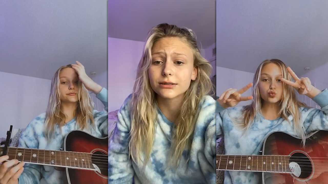 Alyvia Alyn Lind's Instagram Live Stream from April 27th 2020.