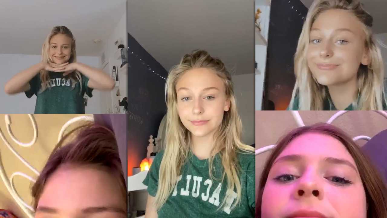 Alyvia Alyn Lind's Instagram Live Stream from April 5th 2020.