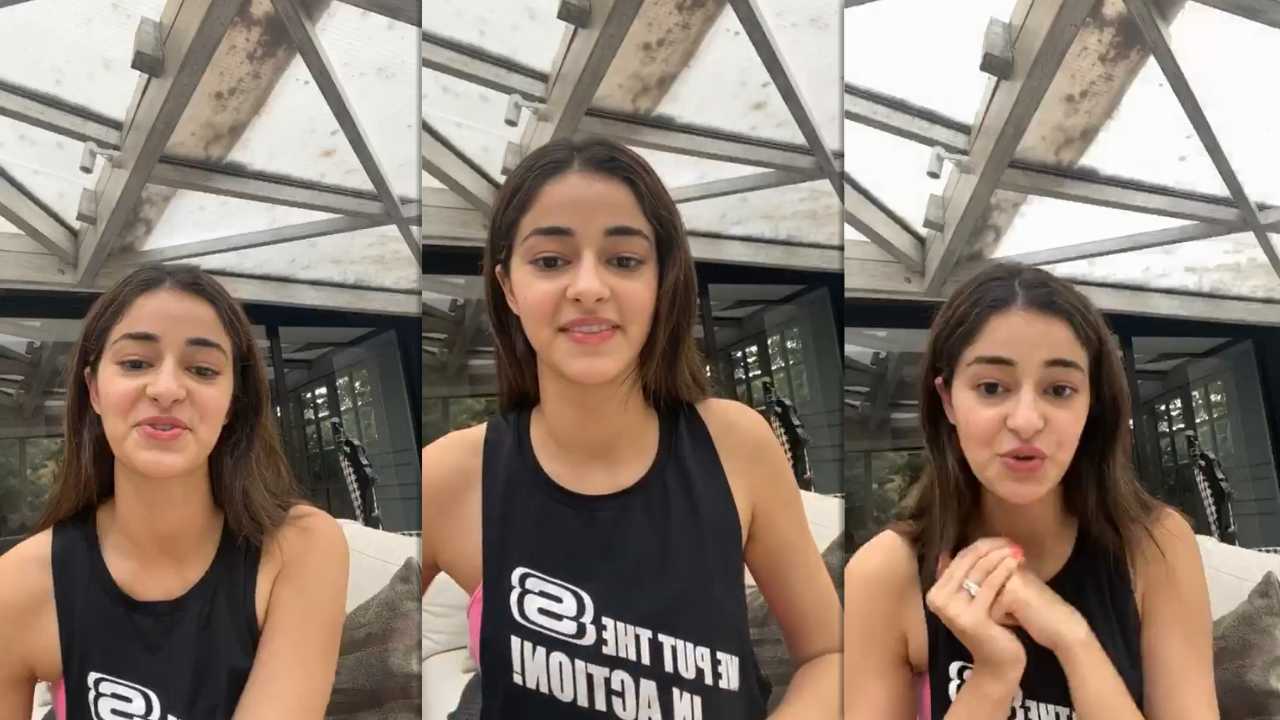 Ananya Panday's Instagram Live Stream from April 8th 2020.