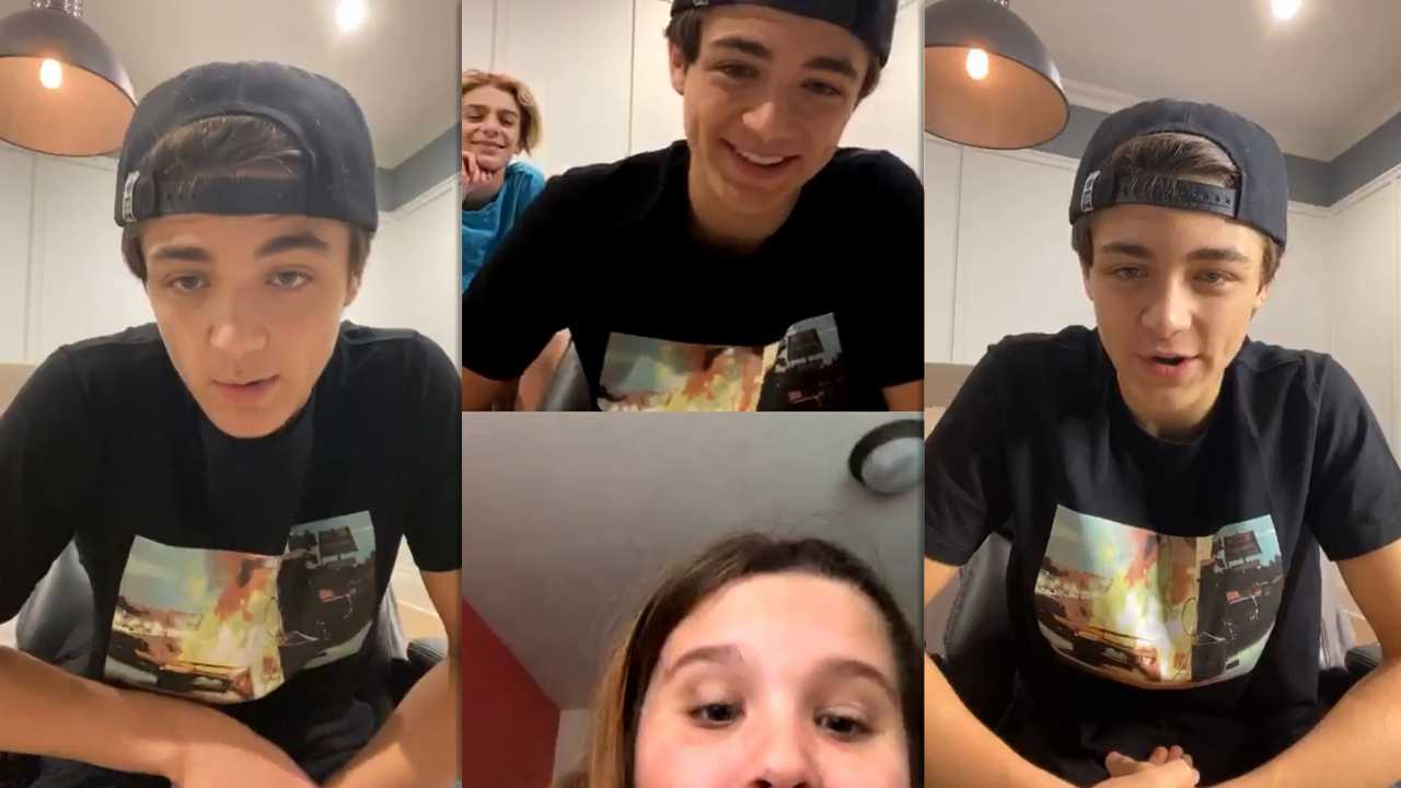 Asher Angel's Instagram Live Stream from April 13th 2020.
