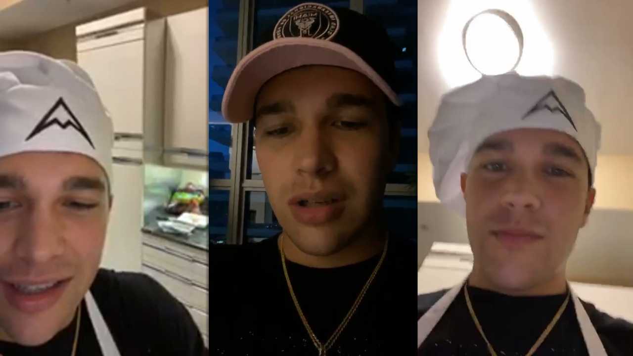 Austin Mahone's Instagram Live Stream from April 2nd 2020.