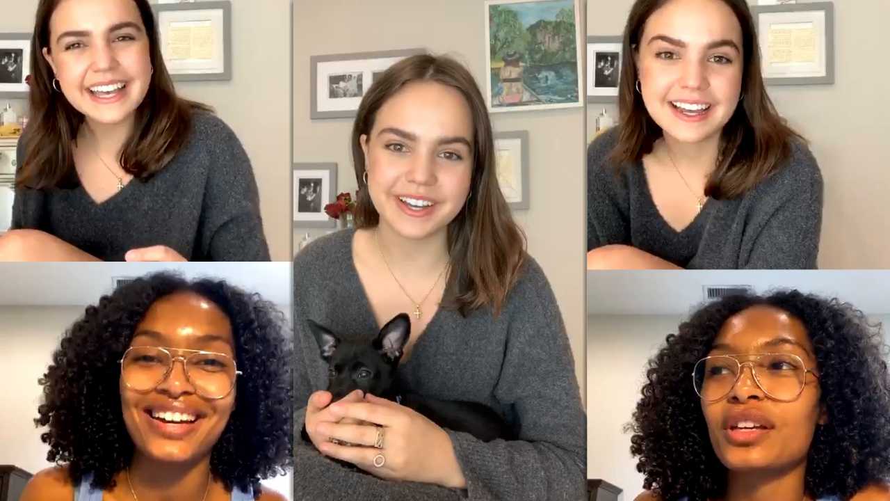 Bailee Madison's Instagram Live Stream with Yara Shahidi from April 11th 2020.
