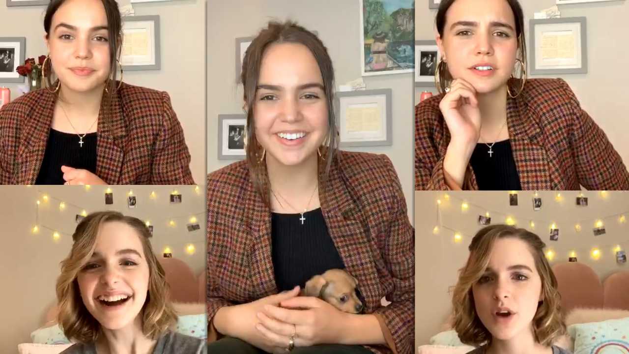 Bailee Madison's Instagram Live Stream with Mckenna Grace from April 15th 2020.