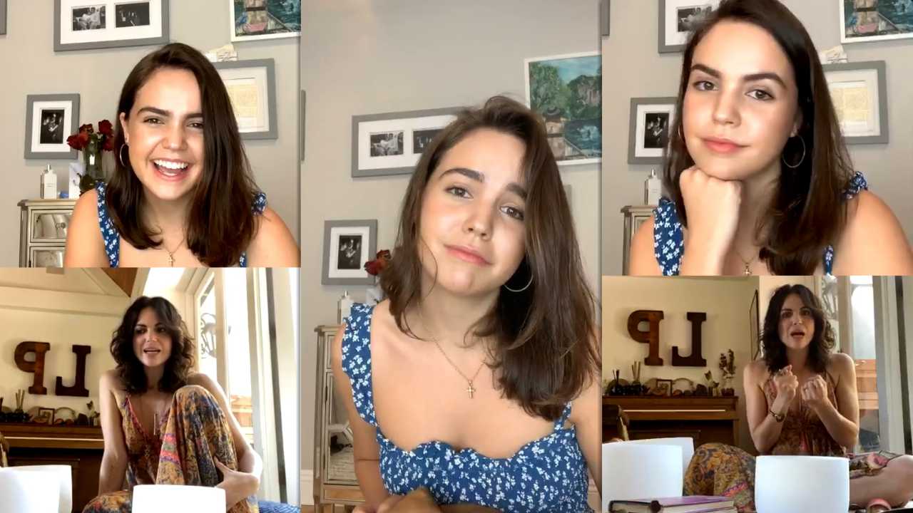 Bailee Madison's Instagram Live Stream with Lana Parilla from April 16th 2020.