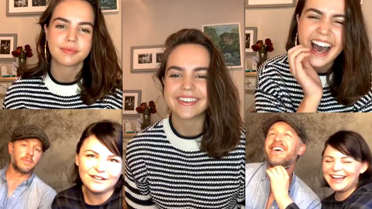 Bailee Madison's Instagram Live Stream with Josh Dallas and Ginnifer Goodwin from April 18th 2020.