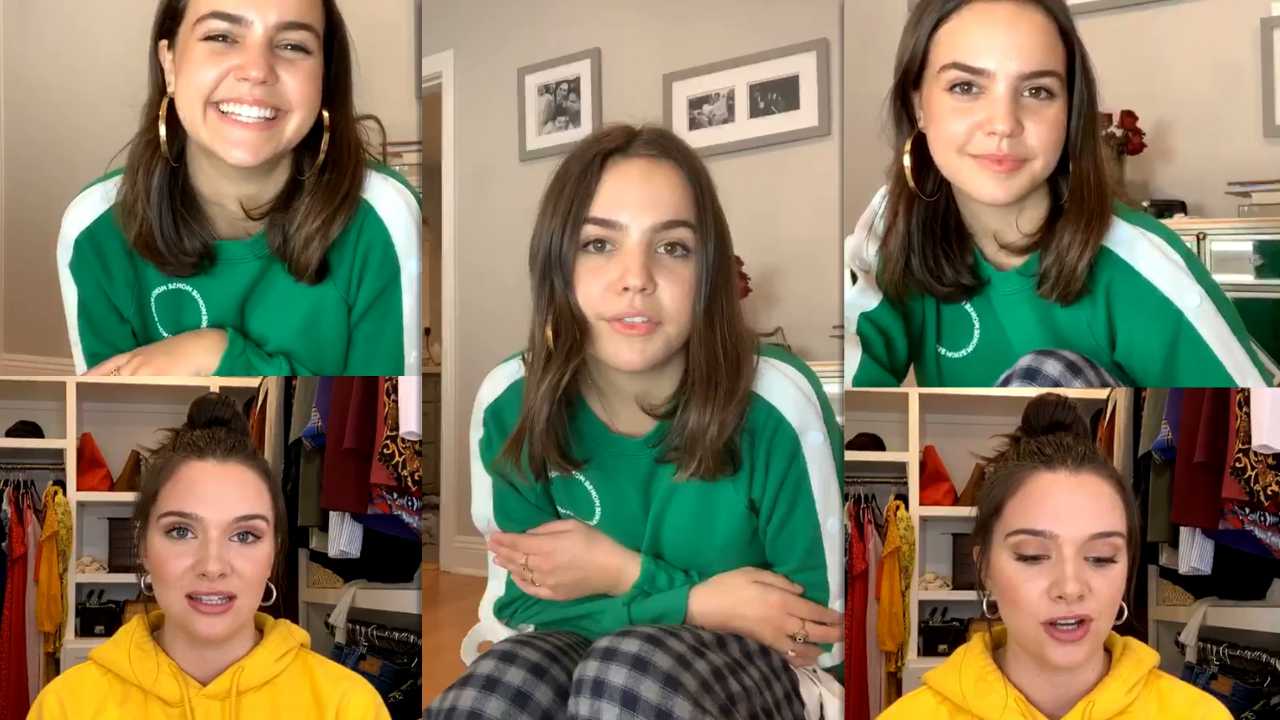 Bailee Madison's Instagram Live Stream from April 2nd 2020.