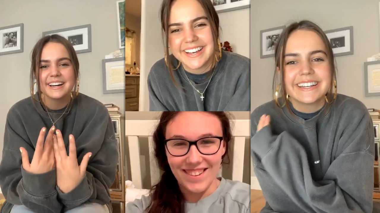 Bailee Madison's Instagram Live Stream from April 4th 2020.