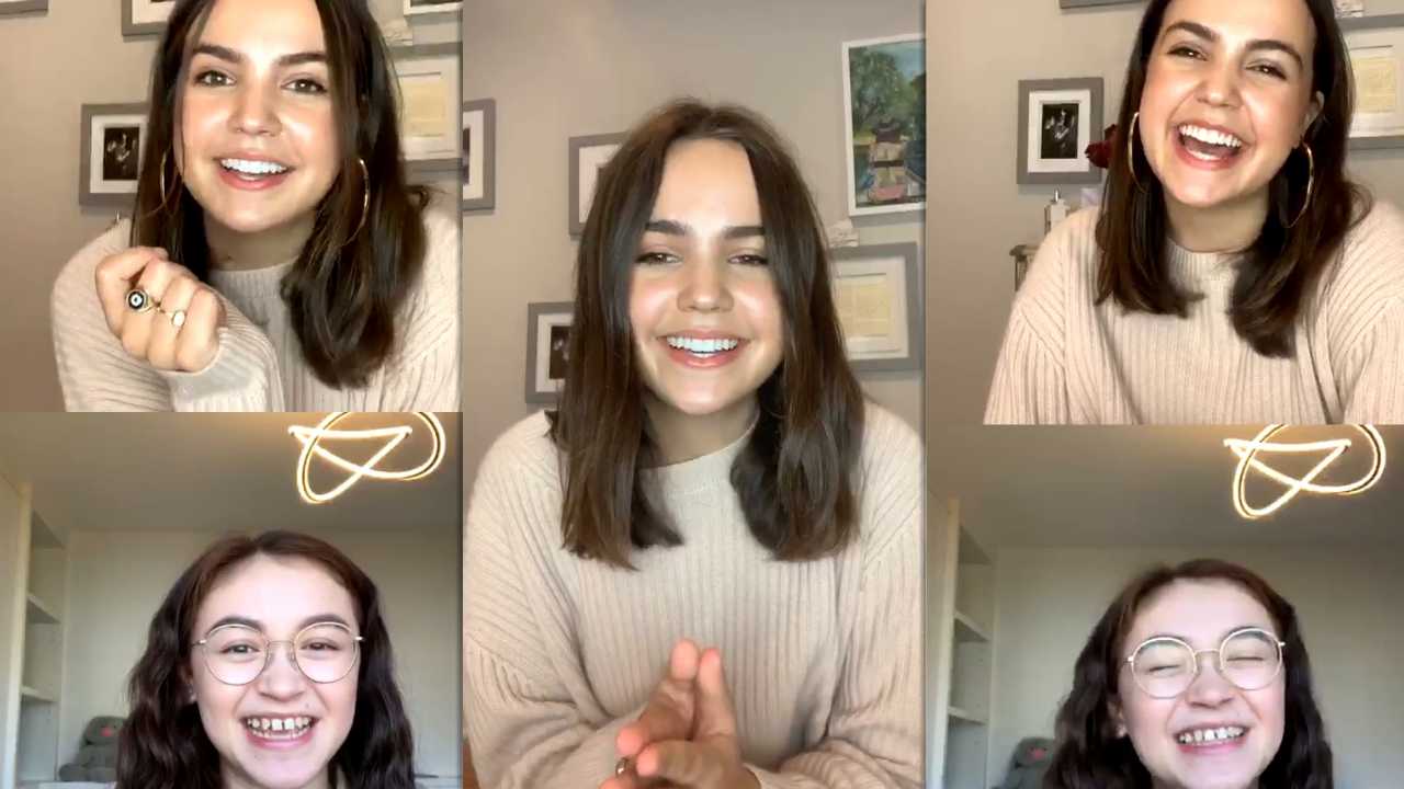 Bailee Madison's Instagram Live Stream with Anna Cathcart from April 8th 2020.