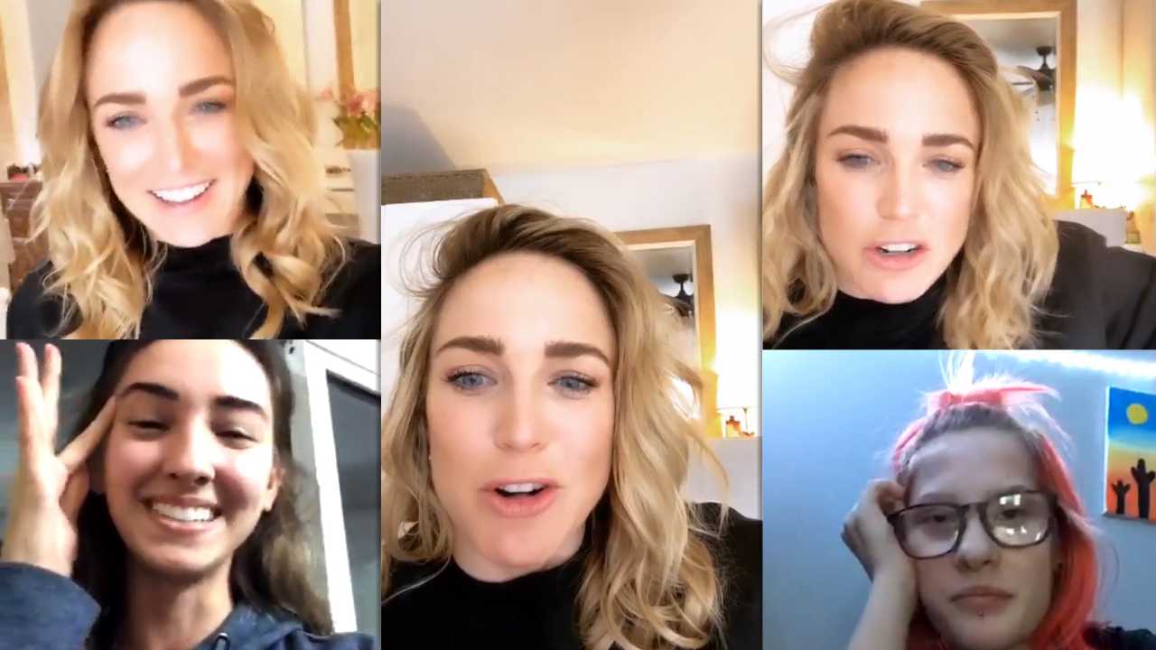 Caity Lotz's Instagram Live Stream from April 10th 2020.