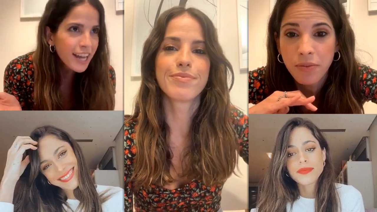 Candelaria Molfese's Instagram Live Stream with Martina "TINI" Stoessel from April 29th 2020.